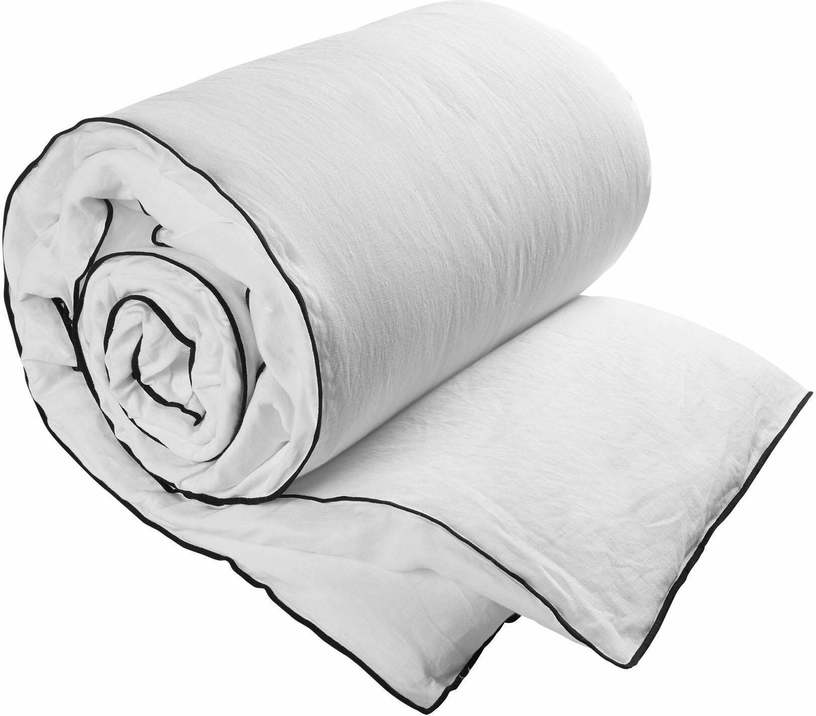 Housse De Bout De Lit Carlina Blanc Et Bourdon Noir - Madura - The Cool Republic