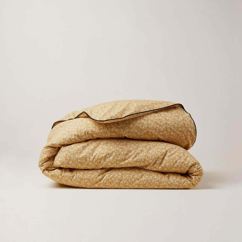 Housse de couette jaune ocre Java - Madura - The Cool Republic