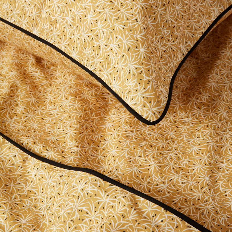 Housse de couette jaune ocre Java - Madura - The Cool Republic