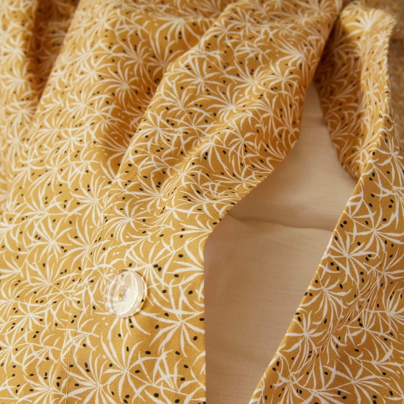 Housse De Couette Java Jaune Ocre - Madura - The Cool Republic