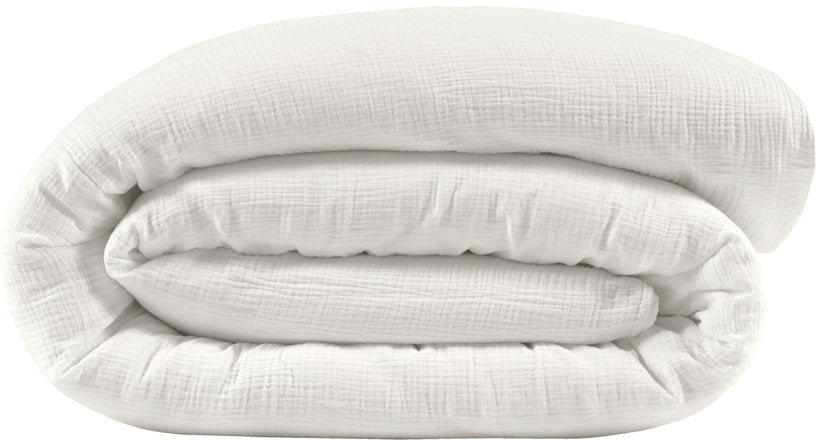 Housse de couette milk en gaze de coton 140 x 200 cm - The Cool Republic - The Cool Republic