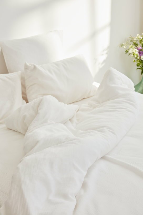 Housse de couette milk en gaze de coton 200 x 200 cm - The Cool Republic - The Cool Republic