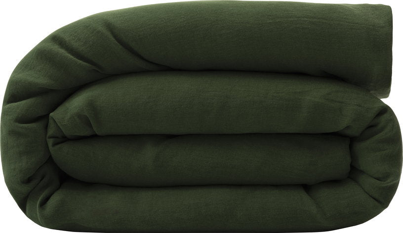 Housse de couette sapin en lin lavé 260 x 240 cm - The Cool Republic - The Cool Republic