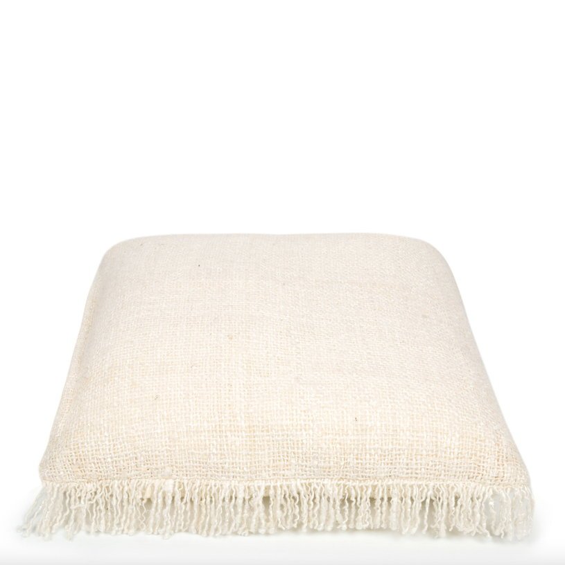 Housse de coussin 60 x 60 cm crème Oh My Gee - Bazar Bizar - The Cool Republic