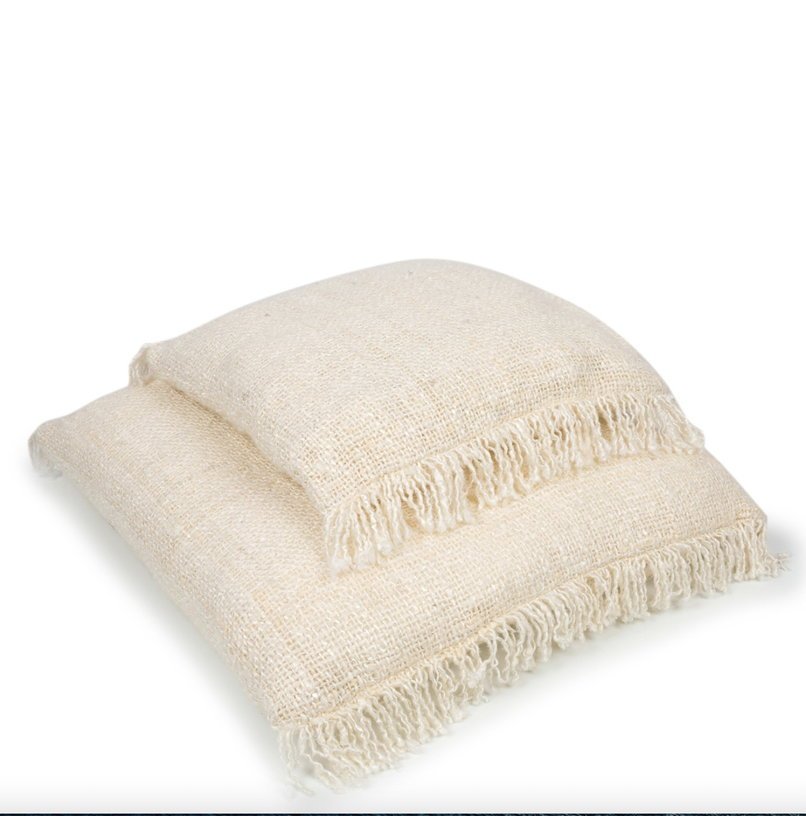 Housse de coussin 60 x 60 cm crème Oh My Gee - Bazar Bizar - The Cool Republic