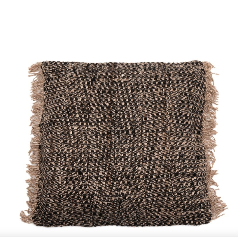 Housse de coussin 60 x 60 cm noir cuivre Oh My Gee - Bazar Bizar - The Cool Republic