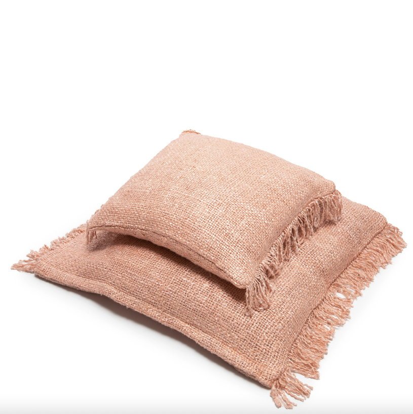 Housse de coussin 60 x 60 cm rose saumon Oh My Gee - Bazar Bizar - The Cool Republic