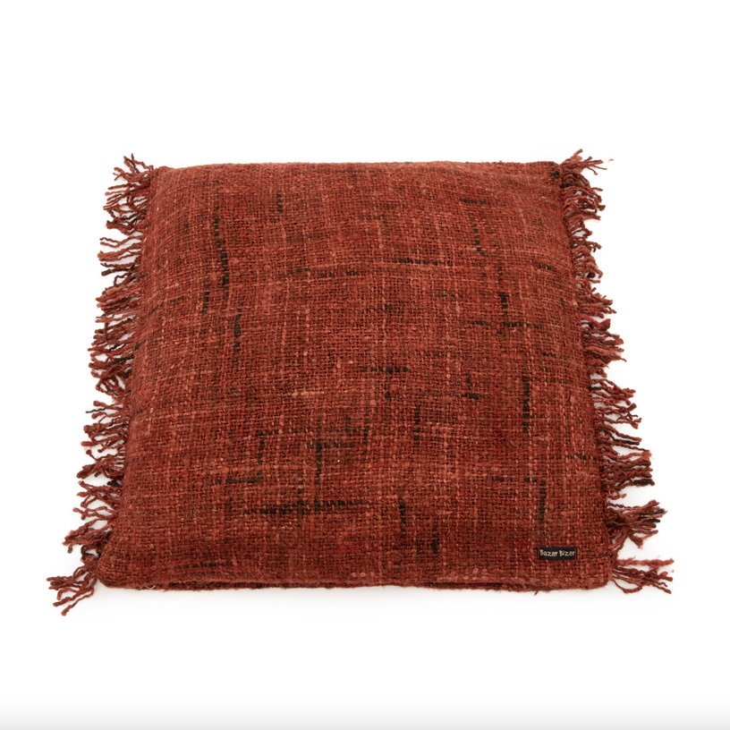 Housse de coussin 60 x 60 cm rouge cerise Oh My Gee - Bazar Bizar - The Cool Republic
