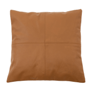 4 Panel Leather Cushion Cover 40 x 40 cm Camel - Bazar Bizar - The Cool Republic