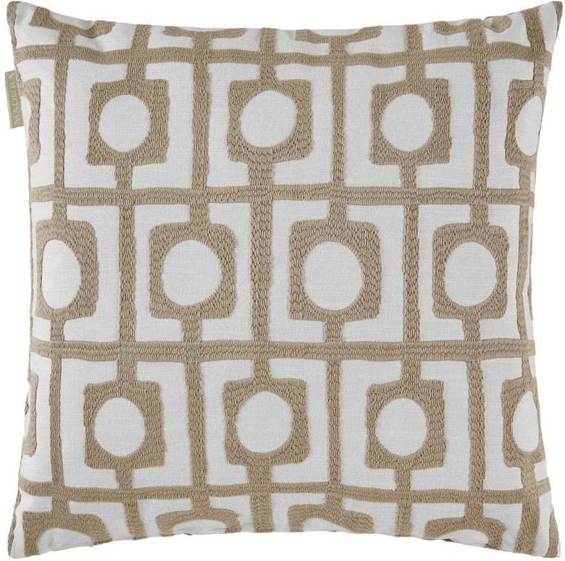 Housse De Coussin Abstract Naturel Et Beige - Madura - The Cool Republic