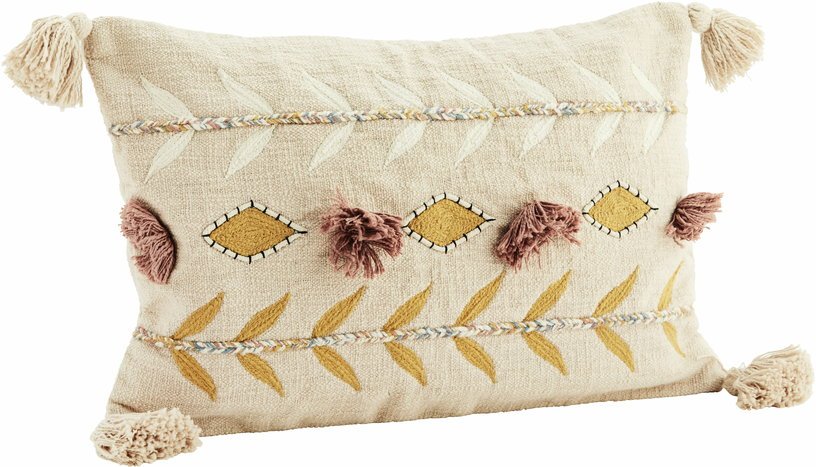 Housse de coussin brodée - Madam Stoltz - The Cool Republic