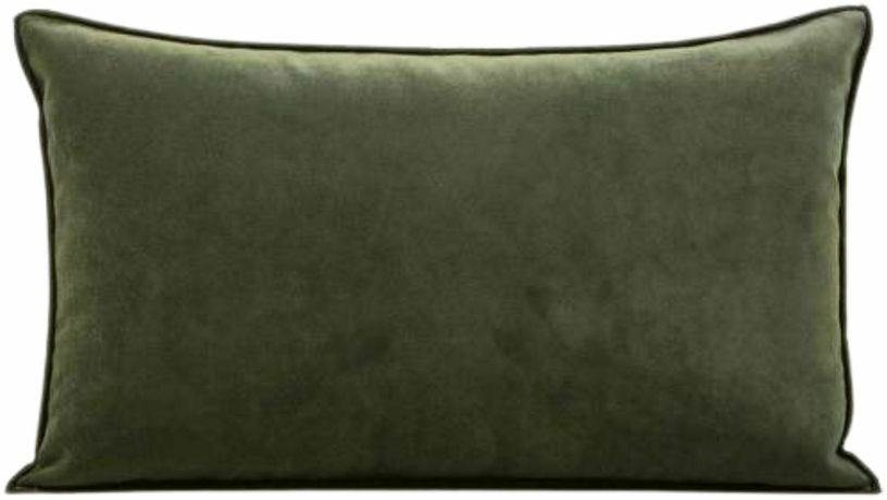 Housse De Coussin Dario Kaki Et Bourdon Noir - Madura - The Cool Republic