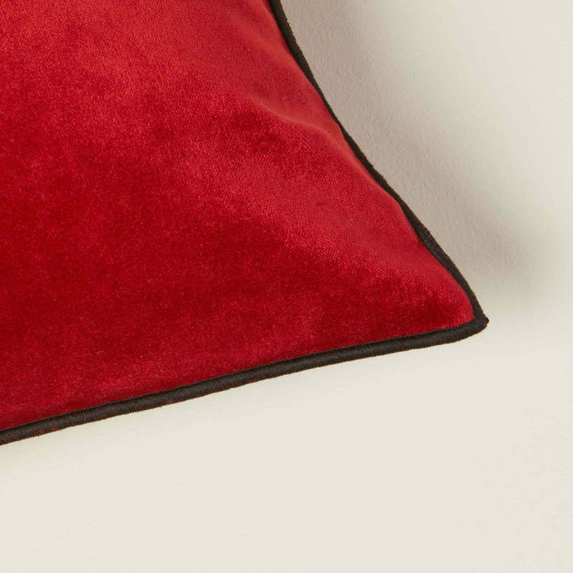 Housse De Coussin Dario Rouge Et Bourdon Noir - Madura - The Cool Republic
