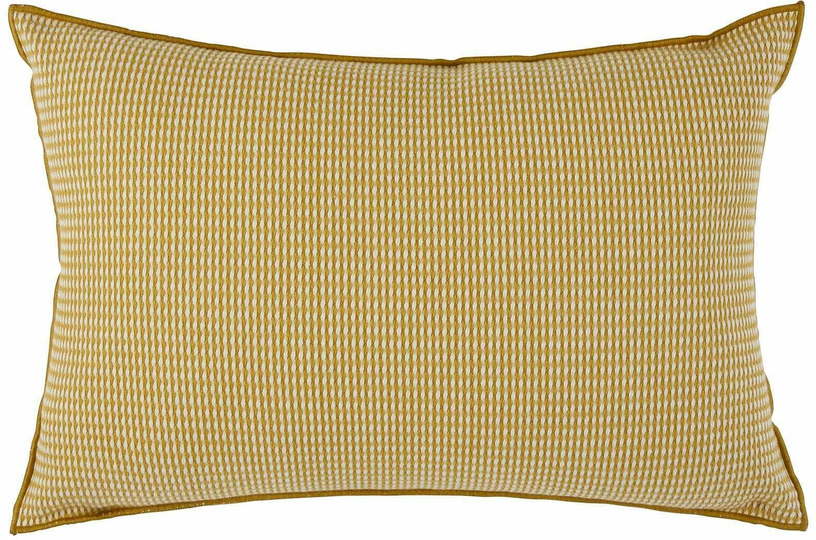 Housse De Coussin Donnie Beige Naturel Et Jaune Ocre - Madura - The Cool Republic