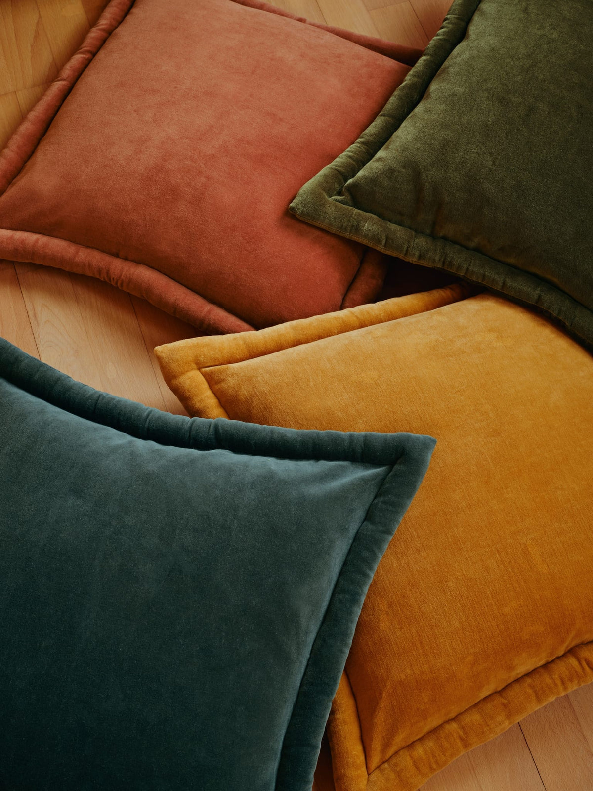 Housse de coussin en coton bleu 50x50cm Viola - Broste Copenhagen — vue 7