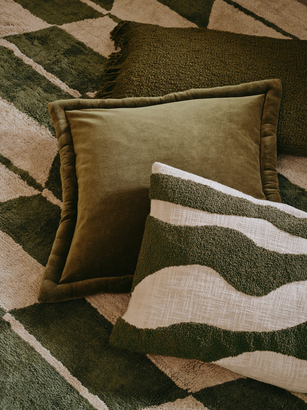 Housse de coussin en coton marron 50x50cm Viola - Broste Copenhagen — vue 6