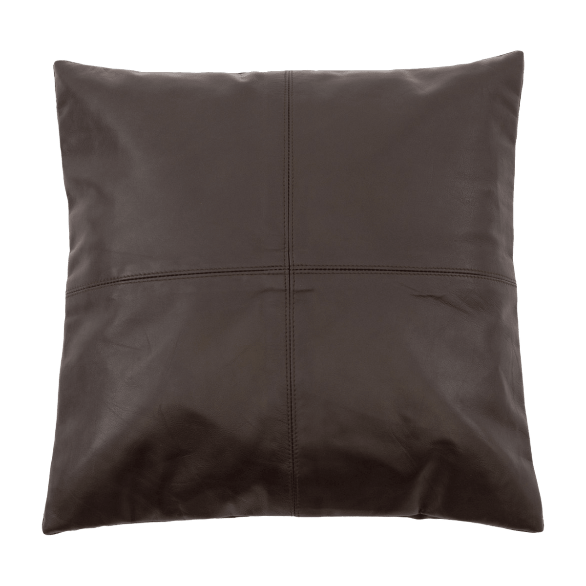 Housse de coussin en cuir 40 x 40 cm chocolat - Bazar Bizar - The Cool Republic