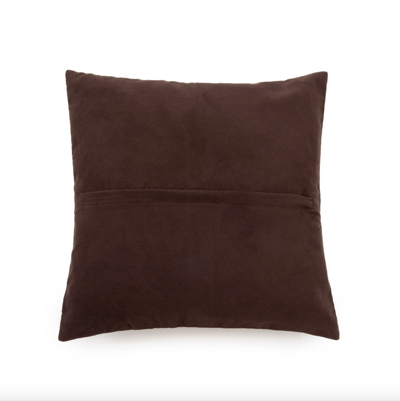 Housse de coussin en cuir 40 x 40 cm chocolat - Bazar Bizar - The Cool Republic