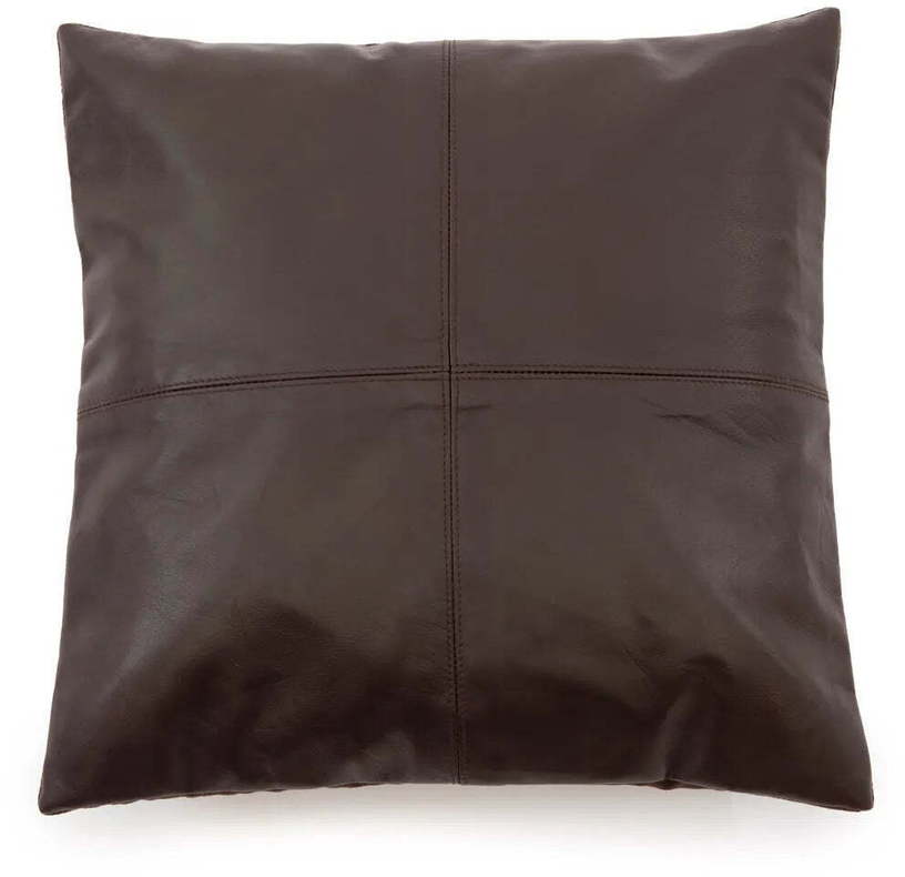 Housse de coussin en cuir 40 x 40 cm chocolat - Bazar Bizar - The Cool Republic
