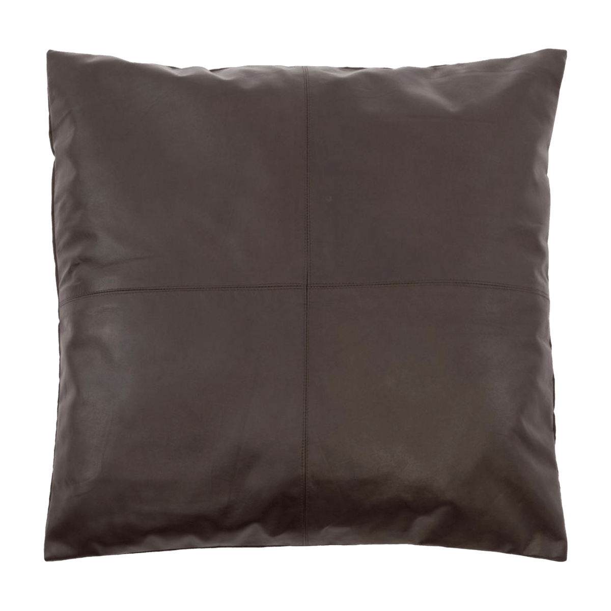 Chocolate Leather Cushion Cover 60 x 60 cm - Bazar Bizar - The Cool Republic