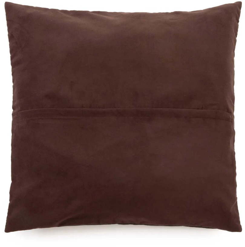 Housse de coussin en cuir 60 x 60 cm chocolat - Bazar Bizar - The Cool Republic