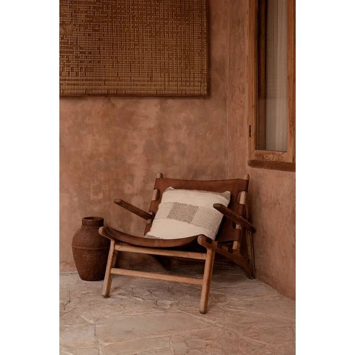 Housse de coussin en lin 50x50cm Thread - Bazar Bizar - The Cool Republic