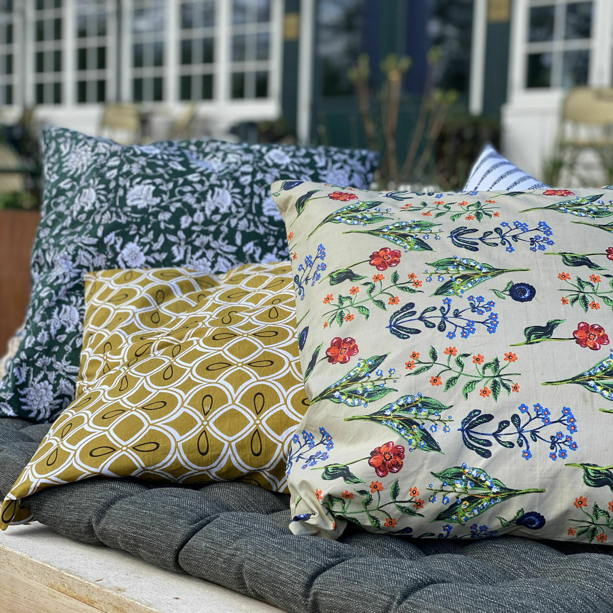 Housse De Coussin Hddaki Vert - House Doctor
