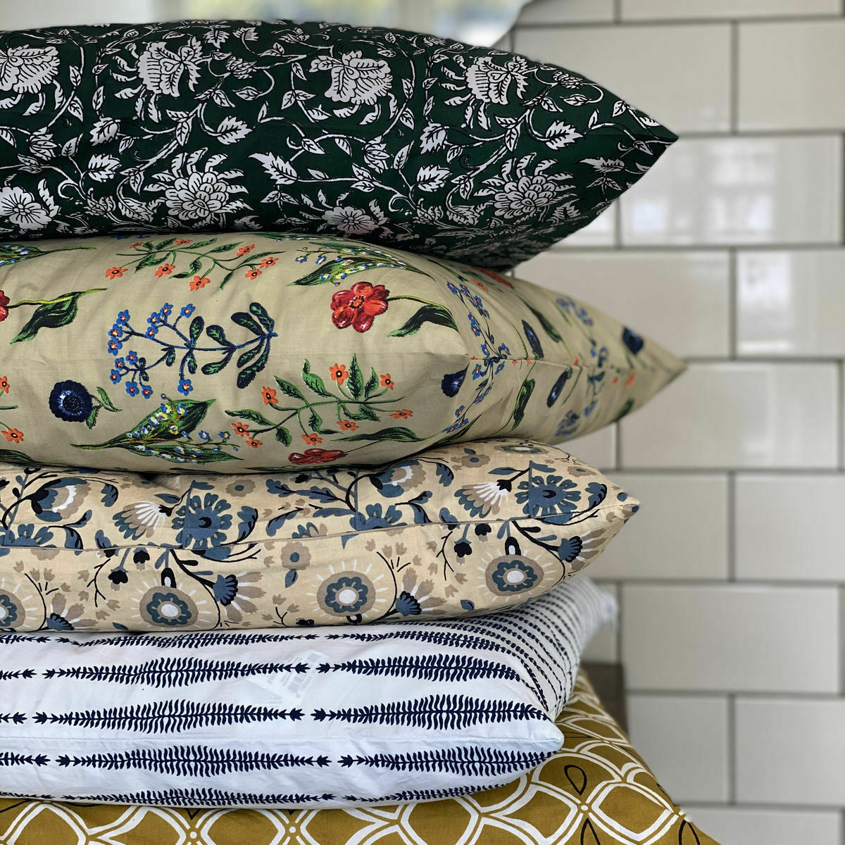 Housse De Coussin Hddaki Vert - House Doctor
