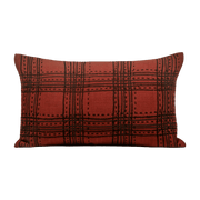 Keneth Cushion Cover Bordeaux And Black - Madura - The Cool Republic