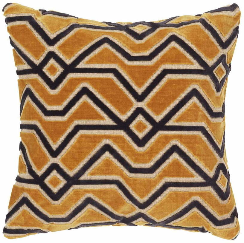 Housse De Coussin Kumbo Jaune Ocre - Madura - The Cool Republic