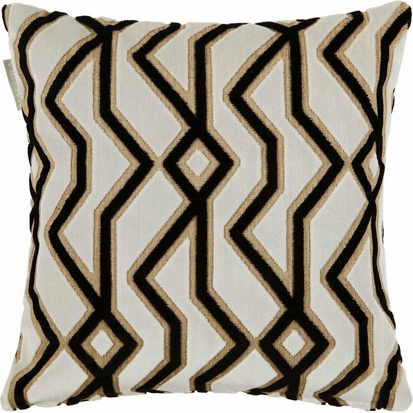 Housse De Coussin Kumbo Naturel Et Gris - Madura - The Cool Republic