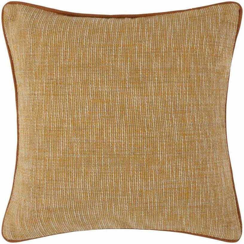 Housse De Coussin Lonni Blanc Cassé Et Jaune Ocre - Madura - The Cool Republic
