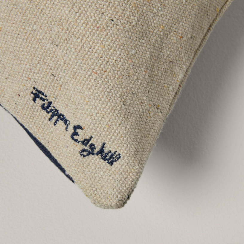Housse De Coussin Lunar Naturel Et Marine - Madura - The Cool Republic