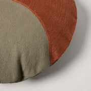Housse De Coussin Moonrise Kaki Et Terracotta - Madura - The Cool Republic