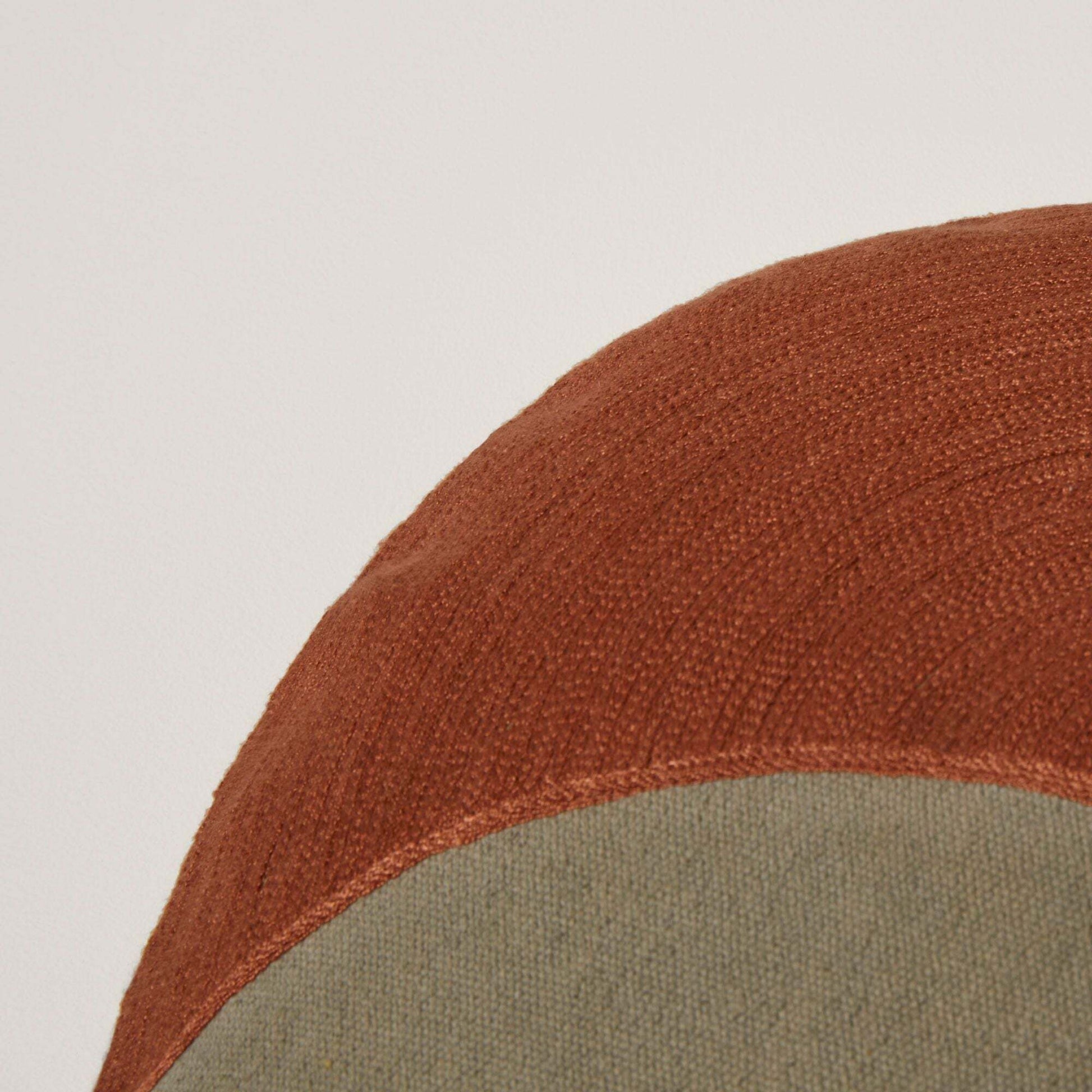 Housse De Coussin Moonrise Kaki Et Terracotta - Madura - The Cool Republic