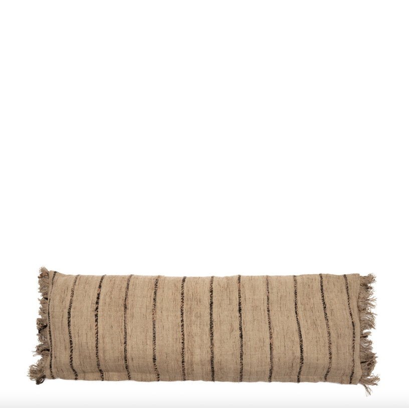 Housse de coussin noir et beige Oh My Gee - Bazar Bizar - The Cool Republic