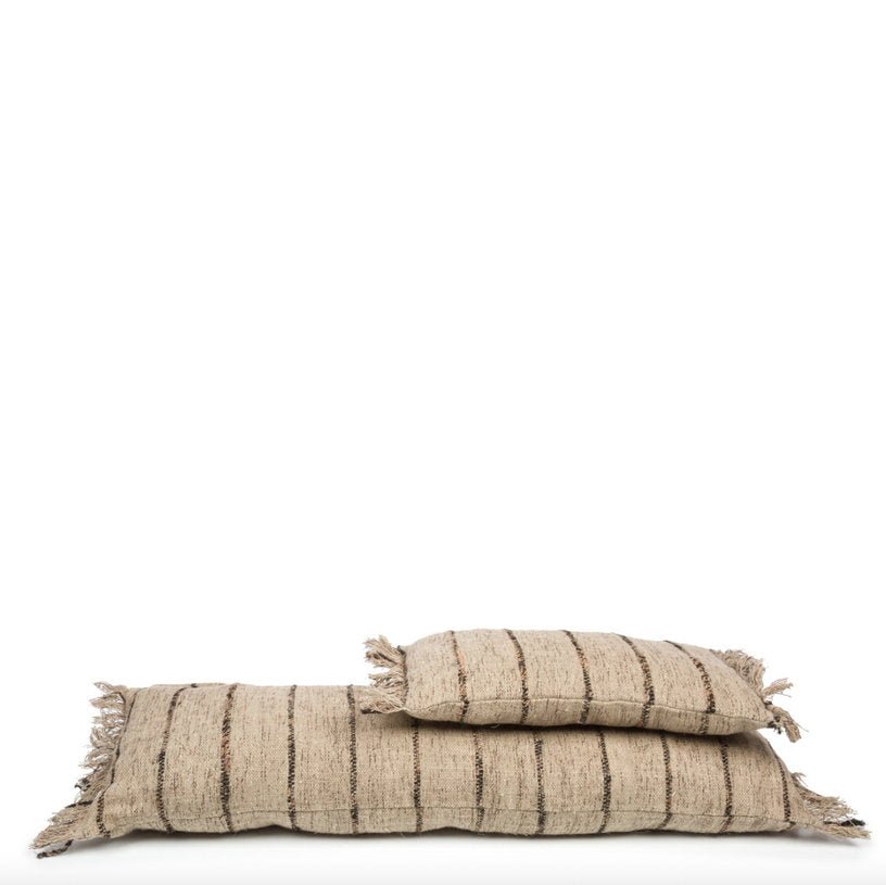 Housse de coussin noir et beige Oh My Gee - Bazar Bizar - The Cool Republic