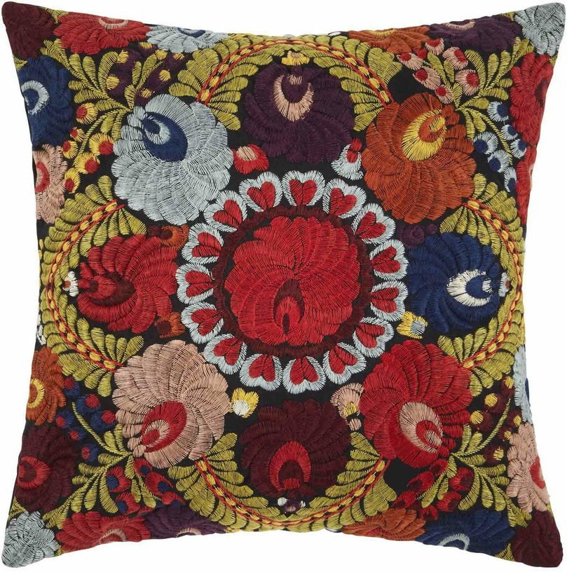 Housse De Coussin Polina Noir Multicolore - Madura - The Cool Republic