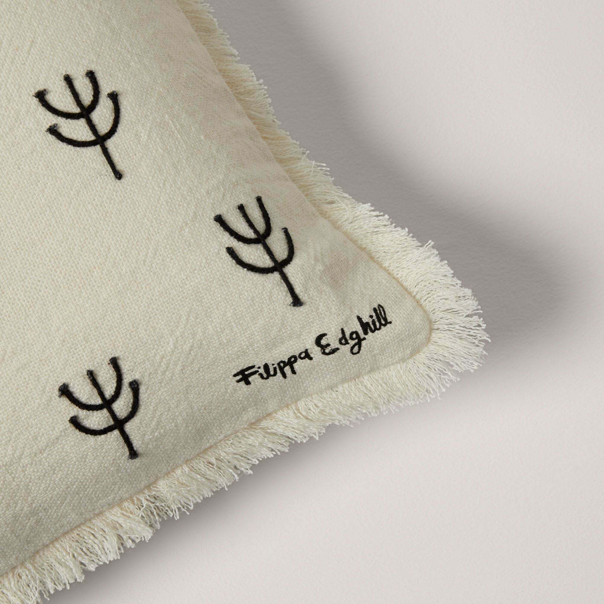 Housse De Coussin Sierra Naturel Et Noir - Madura - The Cool Republic
