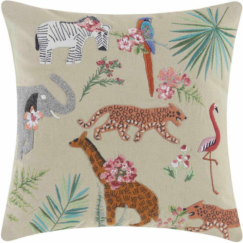 Housse De Coussin Sweet Savana Taupe Multicolore - Madura - The Cool Republic