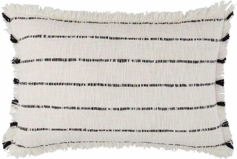 Housse De Coussin Taha Blanc Et Noir - Madura - The Cool Republic