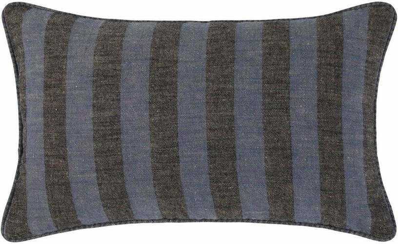 Housse De Coussin Tanguy Noir Et Bleu - Madura - The Cool Republic