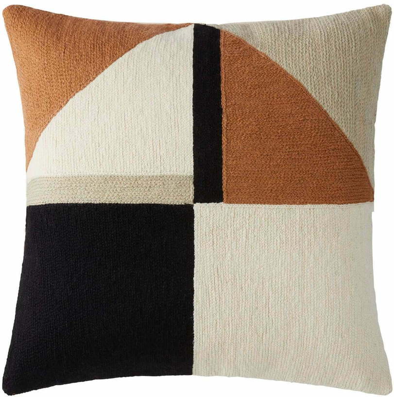 Housse De Coussin Triago Naturel Et Noir - Madura - The Cool Republic