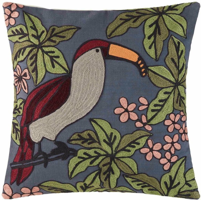 Housse De Coussin Tucana Gris Foncé Multicolore - Madura - The Cool Republic
