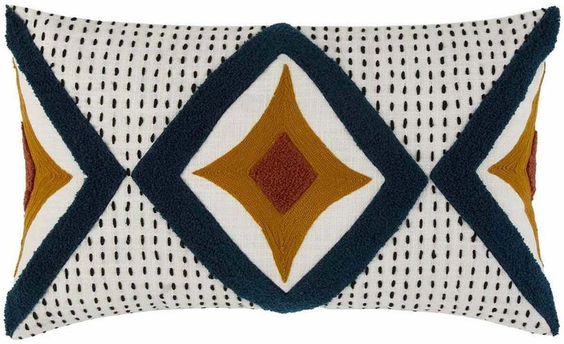 Housse De Coussin Zayi Blanc Et Bleu - Madura - The Cool Republic