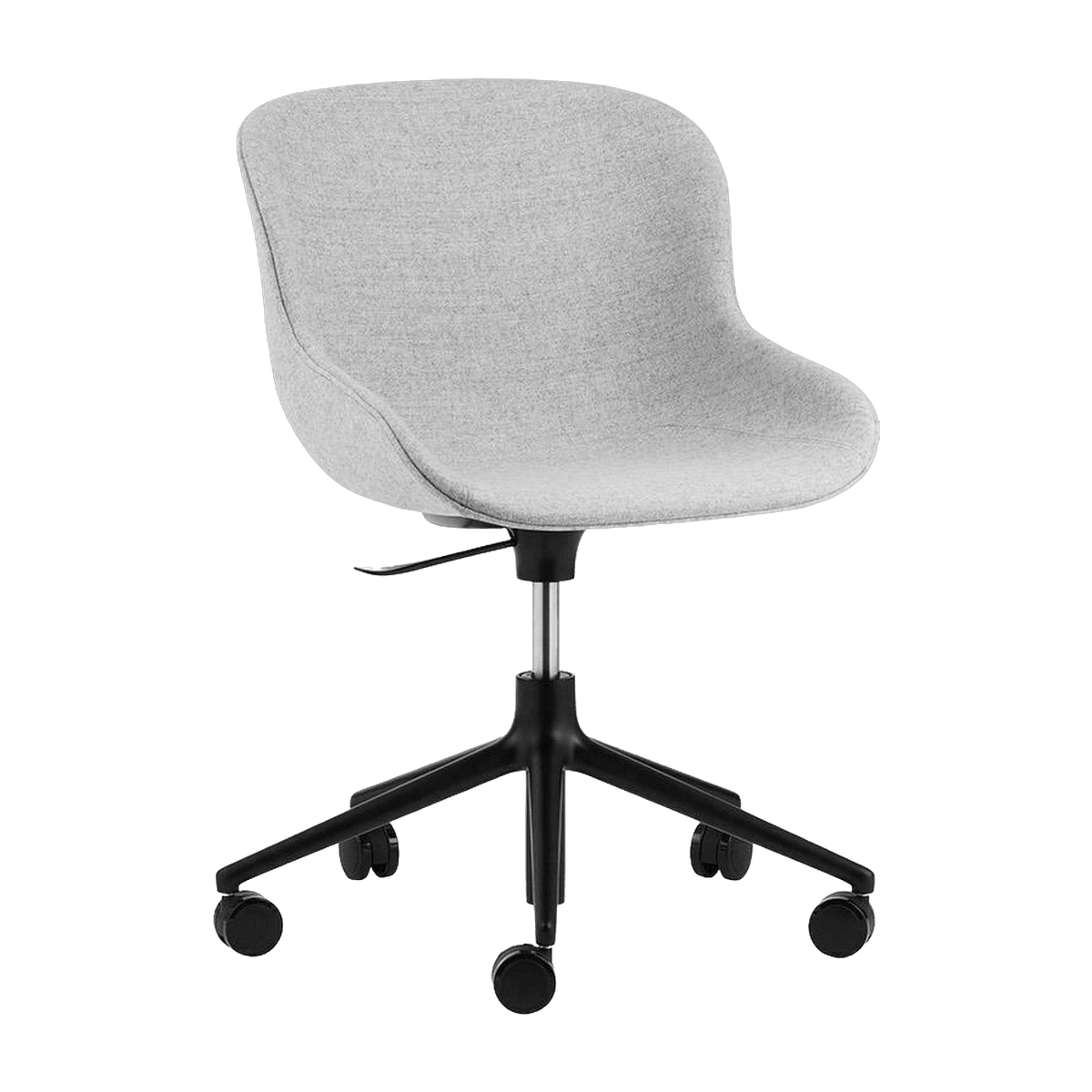 Hyg Chair Swivel 5W Gaslift Full Upholstery Black Alu - Normann Copenhagen - The Cool Republic
