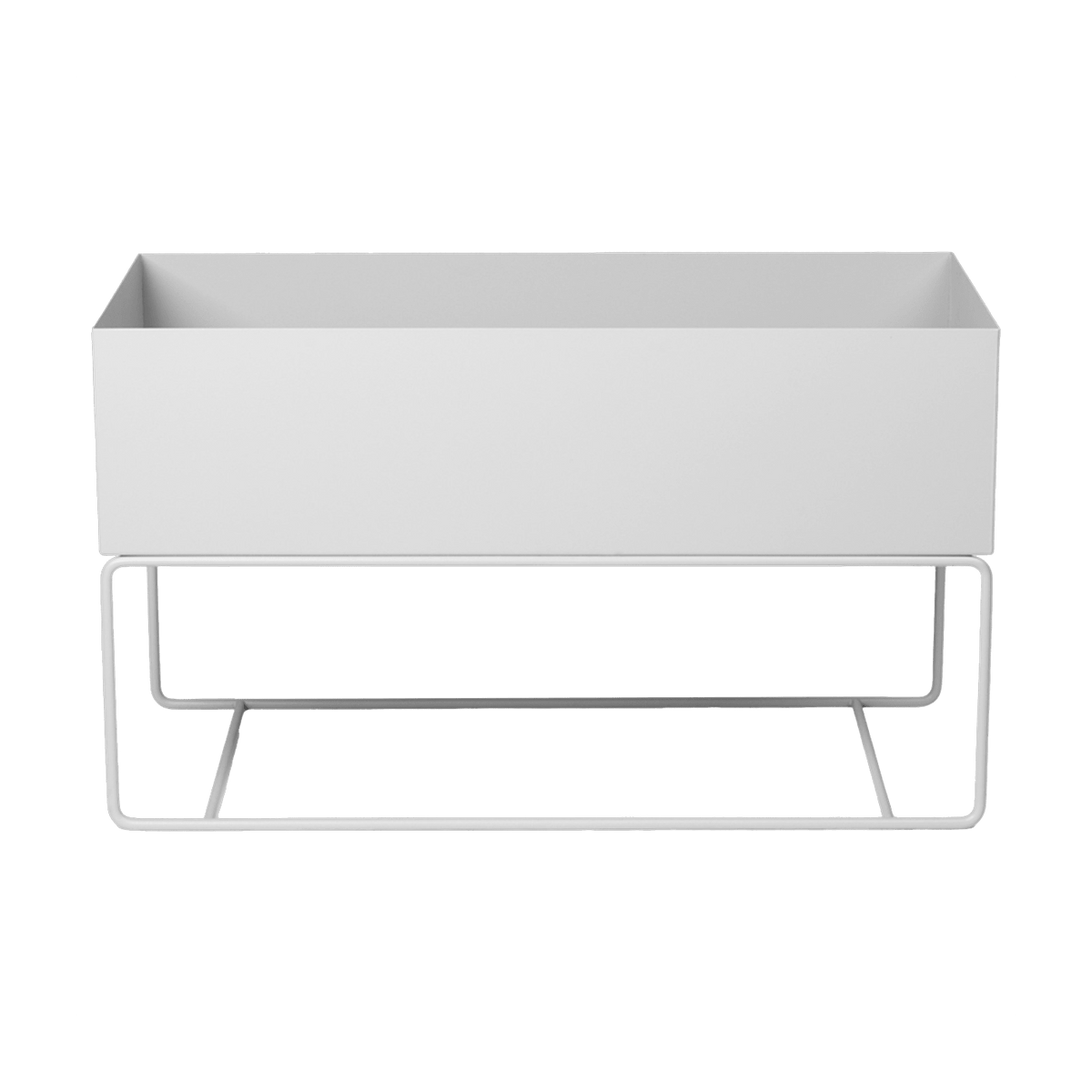 Jardinière avec pieds bas en métal gris clair - Ferm Living - The Cool Republic