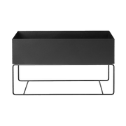 Jardinière avec pieds bas en métal noir - Ferm Living - The Cool Republic
