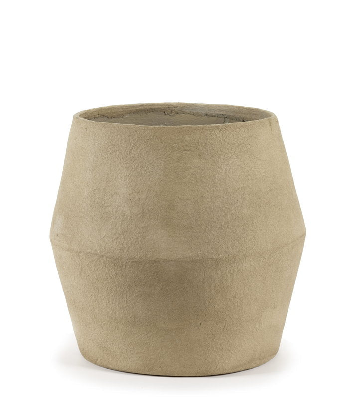 Jardinière en papier mâché beige 47 cm Earth - Serax - The Cool Republic