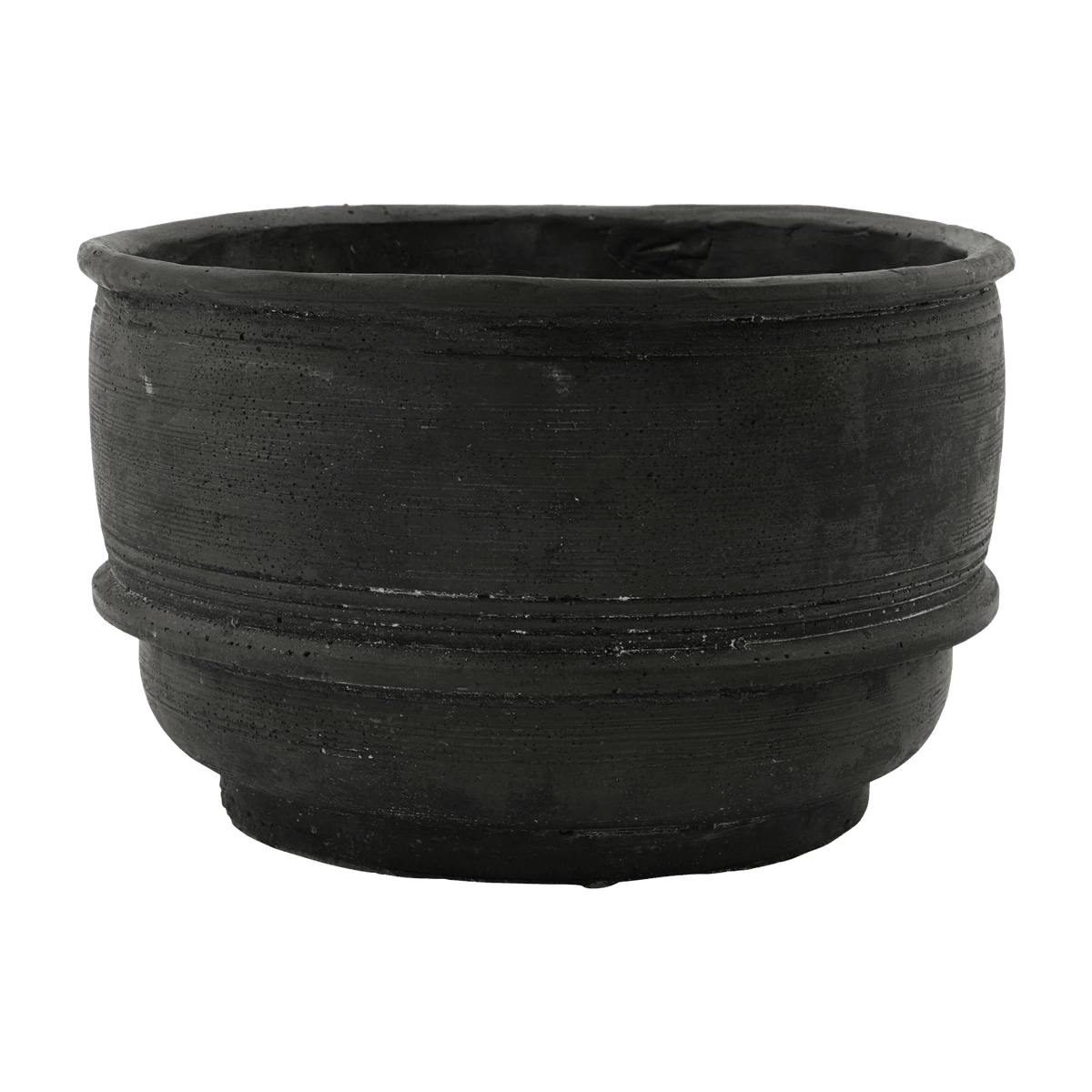 Jardinière Ground en béton noir 14 cm - House Doctor - The Cool Republic